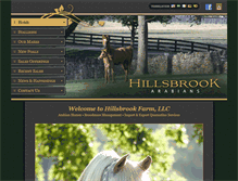 Tablet Screenshot of hillsbrookfarm.com